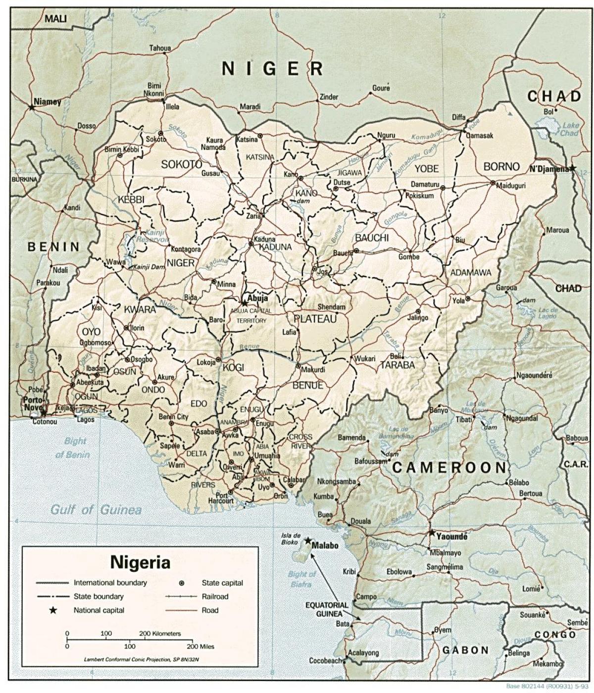 karta över nigeria diagram