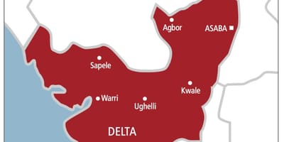 Delta nigeria karta
