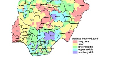 Karta över ekonomiska nigeria