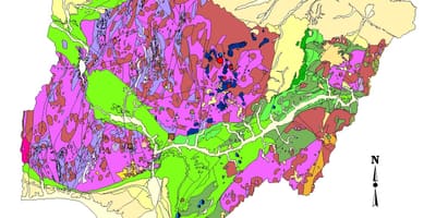 Karta över geologiska nigeria