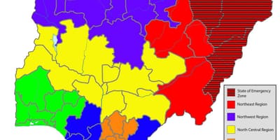 Karta över nigeria visar alla stater