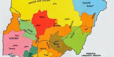 Karta över nigerianska stammar